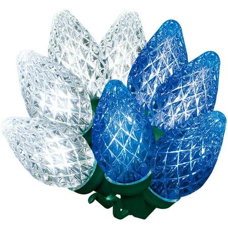 C7 Christmas Lights: Diamond Cut LED Lights.